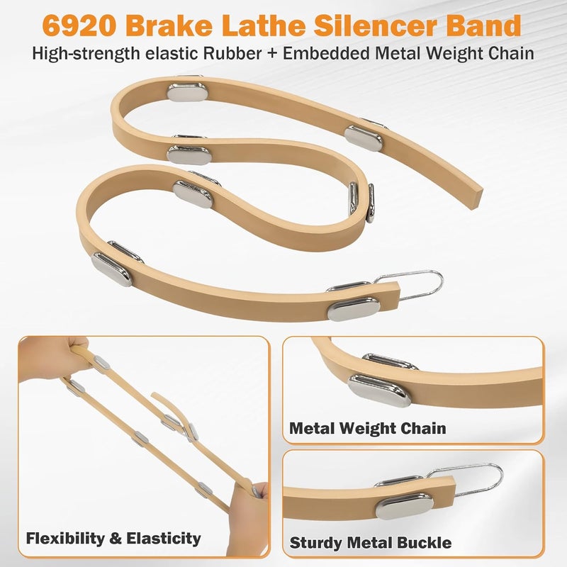 superbobi 6920 906920 Brake Lathe Silencer Band for Ventilated Rotor, Ventilated Rotor Silencer Band Replacement for AMM CO 6920, FMC/John Bean 90984/92022, Van Norman 11485, RELS 11488, Hunter 175-188-2 - Image 3